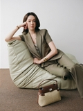 Áo Blazer Nữ Sovereign Ngắn Tay Cổ V Dáng Ôm Công Sở WALENTY