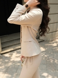 Áo Blazer Công Sở Nữ Louisa Tay Dài Vạt Chéo