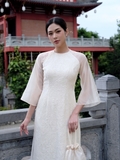 Áo dài - Tuyết - Trắng (kèm quần lụa)