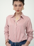 Basic Red Striped Shirt