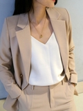 Blazer 2 khuy - Beige