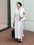 Đầm lụa dây dáng dài Cami WALENTY