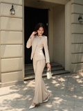 Áo Blazer Công Sở Nữ Louisa Tay Dài Vạt Chéo