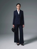 Áo Blazer Công Sở Nữ Monarch Kẻ Sọc Navy