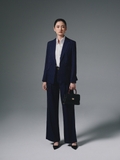 Áo Blazer Công Sở Nữ Monarch Kẻ Sọc Navy