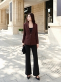 Áo Blazer Nữ Chiết Eo 1 Khuy Công Sở WALENTY
