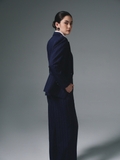 Áo Blazer Công Sở Nữ Monarch Kẻ Sọc Navy