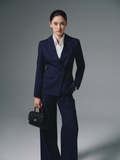 Áo Blazer Công Sở Nữ Monarch Kẻ Sọc Navy