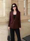 Áo Blazer Nữ Chiết Eo 1 Khuy Công Sở WALENTY