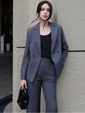 Áo blazer xám 2 khuy Douce WALENTY