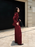 Áo Blazer Công Sở Nữ Ember Chiết Eo Kiểu Cà Vạt