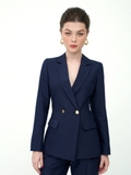 Áo blazer 2 khuy màu navy công sở thanh lịch WALENTY