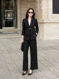 Áo Blazer Công Sở Nữ Ember Chiết Eo Kiểu Cà Vạt
