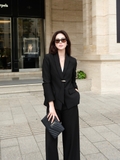 Áo Blazer Công Sở Nữ Ember Chiết Eo Kiểu Cà Vạt