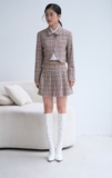 Cannele Pleated mini skirt