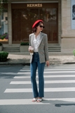 Mille feuile checked blazer