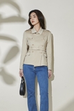 Short Kakhi Trench Coat