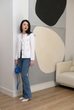 Leilani White Tweed Jacket