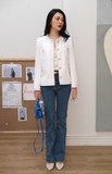 Leilani White Tweed Jacket