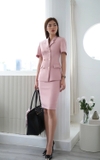 Rosé Pencil Skirt