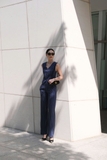 Quần đứng sọc xanh