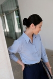 Basic Blue Striped Shirt