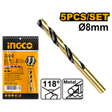 Mũi Khoan Kim Loại HSS 5 Chi Tiết 8.0mm INGCO DBT1100803