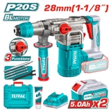 Máy Khoan Bê Tông Không Chổi Than Dùng Pin  20V Total TRHLI202885
