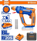 Máy Khoan Đục Bê Tông Dùng Pin 20V-16mm (Kèm 1 Pin 1 5Ah) WADFOW WLM1B161