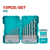 Bộ 15 Mũi Khoan HSS M2 1-12mm Total TACSDL51508