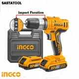 Máy Khoan Búa Pin 20V INGCO CIDLI20012 Công Suất Mạnh