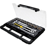 Bộ Khẩu 1/2 inch 12pt 23 Chi Tiết Hộp Nhựa Stanley STMT75095-8C