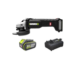 Máy Mài Góc Dùng Pin 20V (1 Pin 4.0Ah, 1 Sạc 6A) Worx WU806.14.6