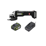Máy Mài Góc Dùng Pin 20V (1 Pin 5.0Ah, 1 Sạc 2A) Worx WU806.15.2