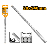 Mũi Khoan Bê Tông Đuôi Gài SDS Max 20 X 540mm INGCO DBH1242005