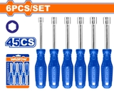 Bộ 6 tua vít đầu lục giác WadFow WSS24T6