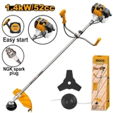 Máy Cắt Cỏ Dùng Xăng INGCO GBC5524411 (chỉnh Cần) 1.4Kw-52cc