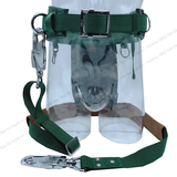 Dây đai an toàn điện lực Adela H117 - Dây đai bụng quàng trụ 2 móc thép không gỉ