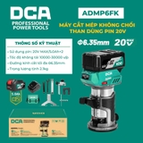 Máy cắt mép không chổi than dùng pin 20V DCA ADMP6FK