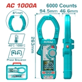 Kềm Ampe Kìm đo AC Kỹ Thuật Số Total TMT7610001
