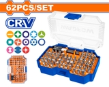 Bộ 62 mũi bắt vít đa năng WadFow WBS3B62