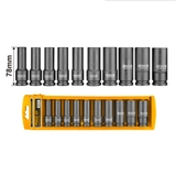 Bộ đầu tuýp dài 1/2'' 10 chi tiết Ingco HKISSD12102L