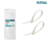 Bộ 100 dây rút nhựa trắng 300x4.8mm Total - THTCT3001