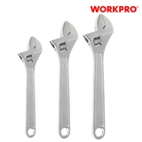 Mỏ lết (Cờ lê điều chỉnh được) bộ 3 cái 6 inch, 8 inch, 10 inch Workpro - WP202514
