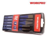 Bộ dùi đục và đột sắt 5 cái Workpro - Wp201303