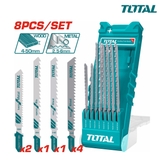 Bộ 8 lưỡi cưa lọng nhôm, gỗ và kim loại Total - TACSD7386