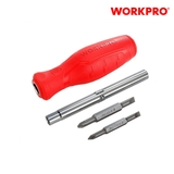 Bộ Tua vít đổi đầu 6 trong 1, thép hợp kim CR-V Workpro - WP221066