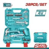 Bộ đồ Nghề Có Máy Siết Vít 38 Chi Tiết Total THKTHP10386