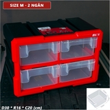 Tủ đựng dụng cụ nhựa kết nối 4 ngăn BISON BS386881C