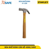 Búa nhổ đinh, cán gỗ 450g/16oz STANLEY STHT51339-8
